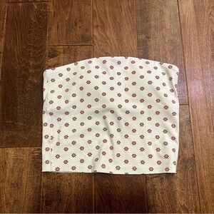 Aerie by American Eagle Floral Cream Tube Top Size Small NWOT